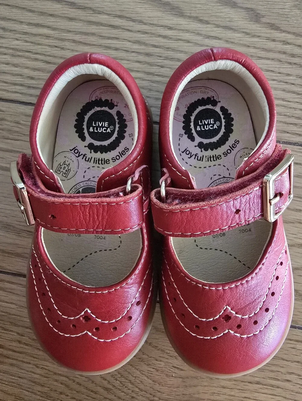 Livie & Luca Red Mary Jane Shoes 6C